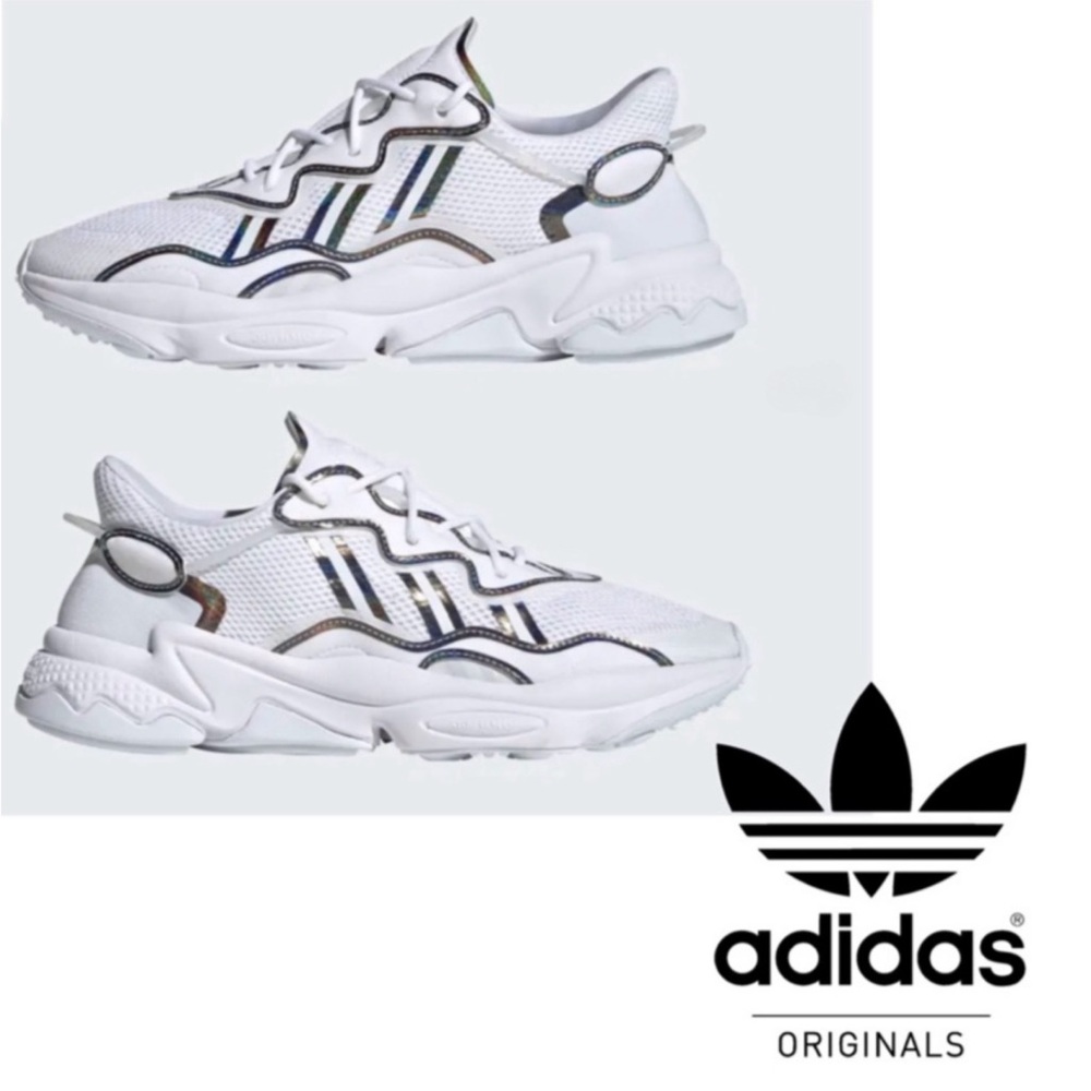 NWOB Adidas Ozweego Sneakers ~ White/White